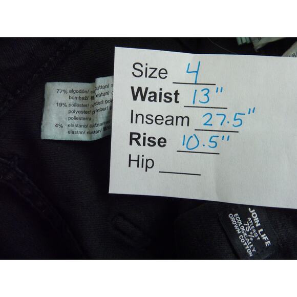 Zara Black Denim Stretch Skinny Jeans Distressed 4 - Picture 8 of 8